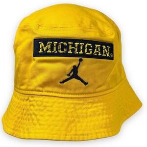 Air Jordan Michigan Wolverines On-Field Bucket Hat Adult Large Yellow University